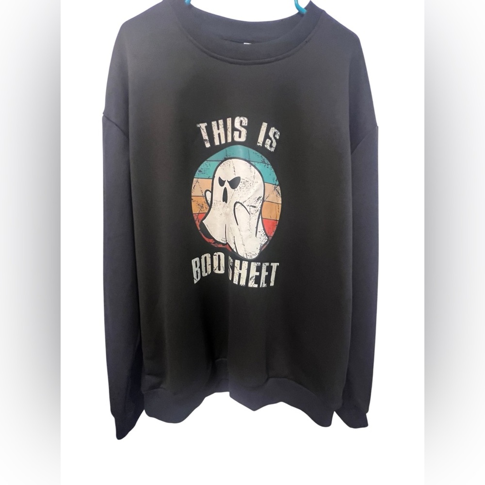 Amazon Black Graphic Women's Crewneck Sweater